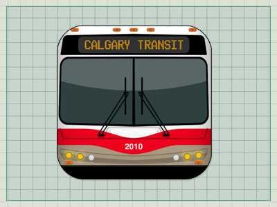 Calgary Transit App Icon calgary icon iphone