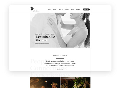 Wedding Planner Website clean minimalist planner responsive website design wedding