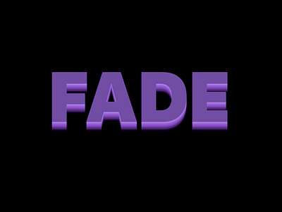 Fade 3d type 3d typography css css3 generative purple sans serif text shadows webdesign