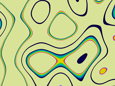 2-4d noise + waves color motion procedural animation
