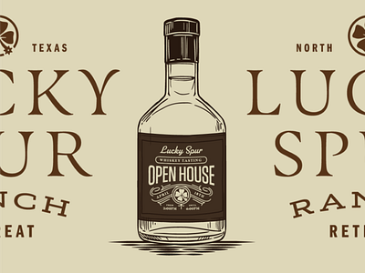 Lucky Spur New Brand branding dfw illustration marketing preuve preuve digital texas typography wedding venue western whiskey