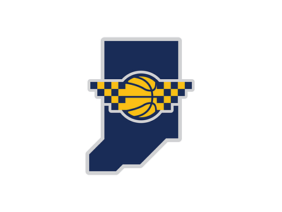 Indiana Pacers Rebrand Tertiary logo concept indiana indiana pacers logo nba pacers rebrand