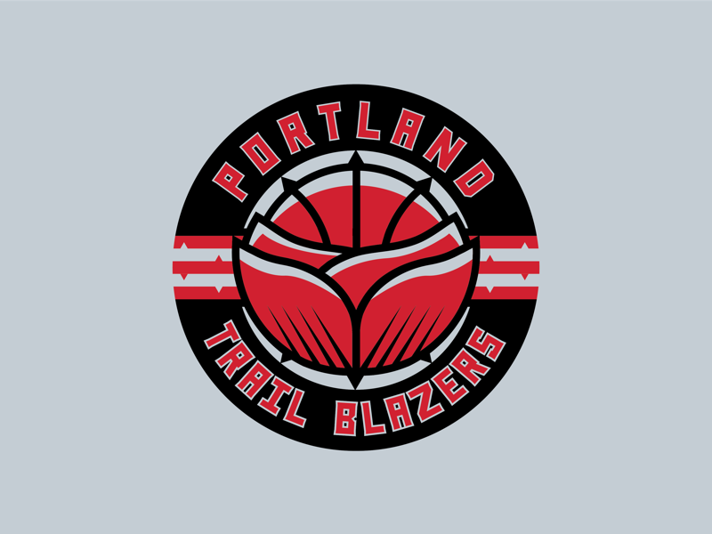 Here is the new Portland Trail Blazers logo 