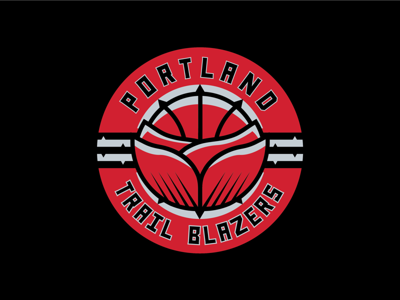 Portland Trail Blazers Rebrand Logo Concept 2 by Sam Behrmann on Dribbble