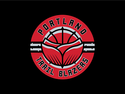 Portland Trail Blazers Rebrand Logo Concept 2 concept logo nba portland portland trail blazers rebrand trail blazers