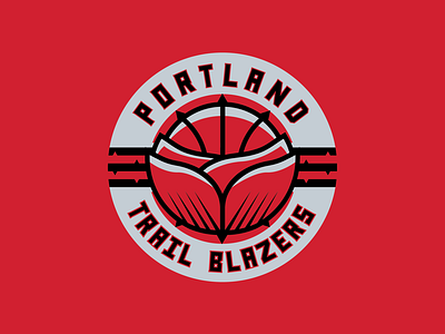 Portland Trail Blazers Rebrand Logo Concept 3 concept logo nba portland portland trail blazers rebrand trail blazers