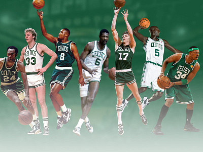 Boston Celtics Team History Infographic basketball bill russell boston celtics champion infographic larry bird nba paul pierce sports
