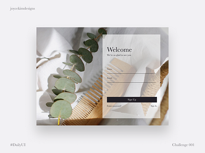 Daily UI/Day 1 dailyui dailyui 001 dailyuichallenge sign in ui sign up ui signin signup ui ui design uiux
