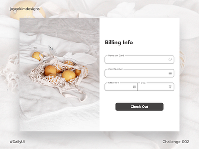 Daily UI/Day 2 billing check out ui checkout checkout form checkout page checkout screen checkout ui daily 100 challenge dailyui dailyui 002 dailyuichallenge ui ui design uidesign uiux