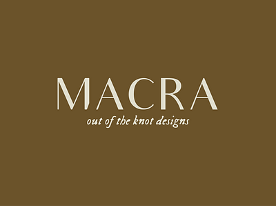 Macra Boutique Macrame Business branding business card design icon logo minimal modern submark typography