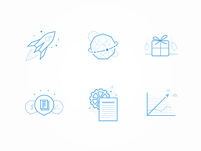 Lightweight Icons icon light simple startups