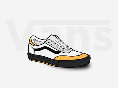 White Vans design flat illustration illustraion illustration art shoe shoe design vector vectorart