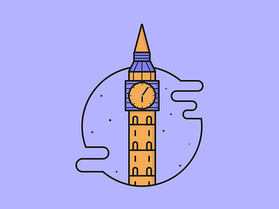 Clock Tower clock tower design flat illustration illustraion illustration art vector vectorart