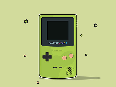 Game Boy Colour design flat illustration game boy illustraion illustration art vector vectorart