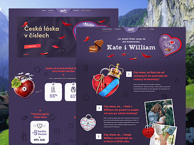 Milka l Valentine infographics chocolate kate kiss love milka purple sweet william