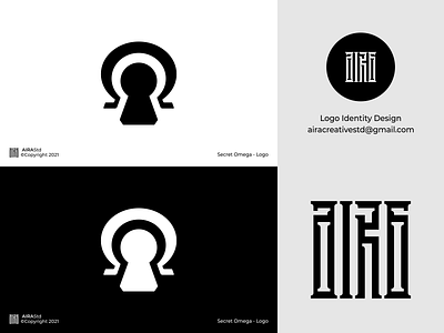 Secret Omega design icon keyhole logo logo logo design logodesign minimal minimalist logo modern logo ohm logo omega logo simple logo