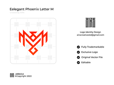 Elegant Letter M MM Logo by Aira