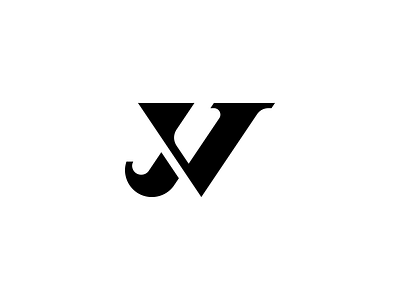 Letter VJ JV Monogram Logo