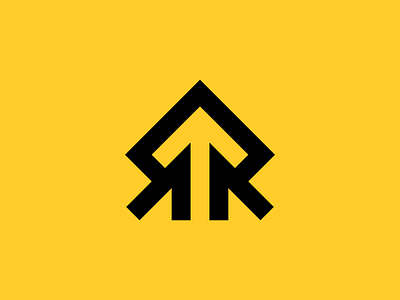 Modern Letter K KK Arrow Logo