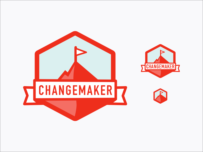 Changemaker badges by Chelsea Otakan for Change.org on Dribbble