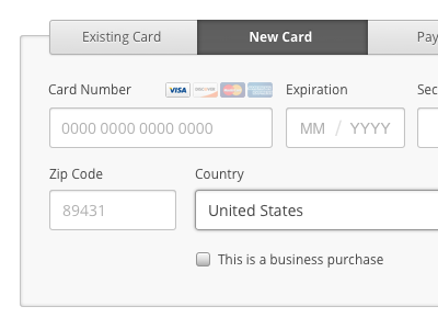 Payment Selection