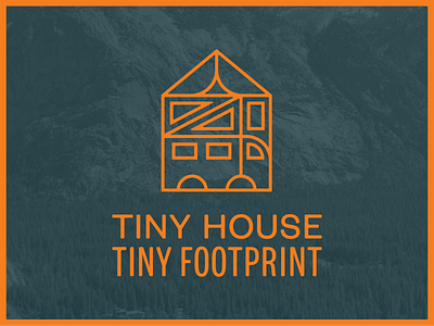 Tiny House Tiny Footprint adventure logo tiny house