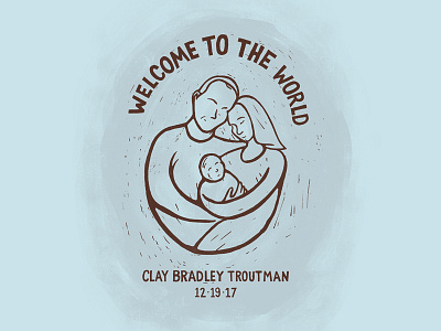 Nephew! baby birth illustration