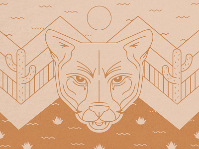 Mountain Lion Tee adventure cat illustration mountain lion outdoors preservation wild