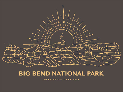 Big Bend big bend illustration national park nature