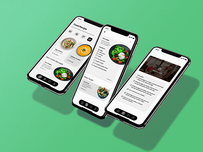 Moms Kitchen (Food Recipe) - Mobile Design App animation app branding design illustration logo typography ui ux vector