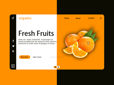 ORGANIC FRESH FRUITS amazing icon app icon illustration logo designer photoshop typography ui ux vector web