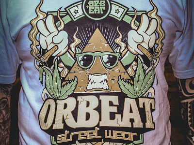ORBEAT WEED brand glasses serigraphy tshirt weed