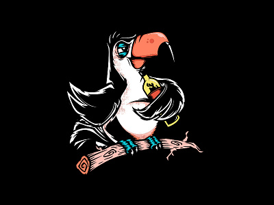 Tucán drunk clothing drunk nanchin tucan vector