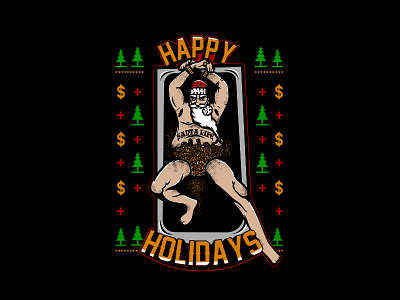 $anta Life clothing happy holidays nanchin santa vector