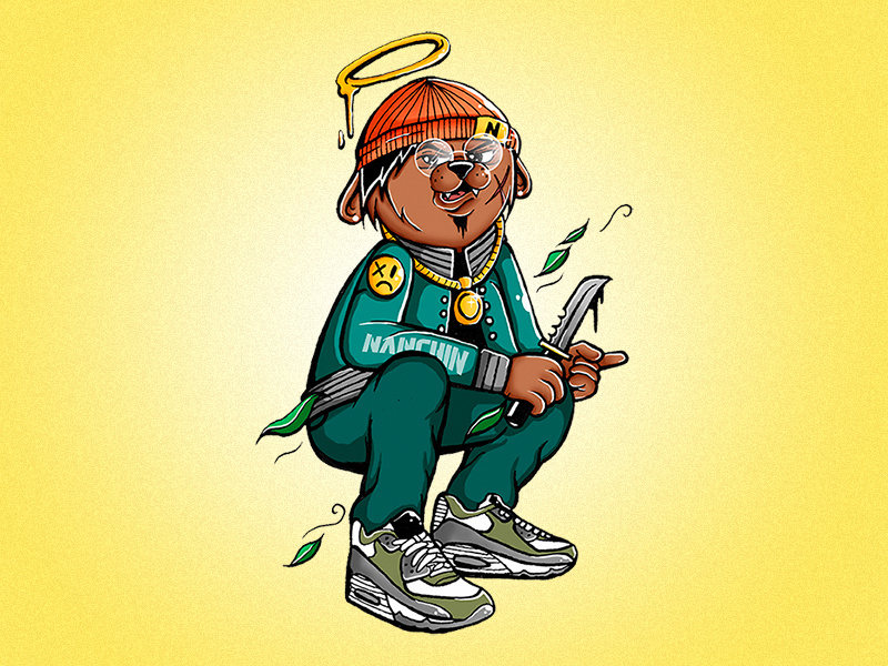 En la mía / 20*19 💣🐻 characterdesign streetwear photoshop wacom graffiti airmax nike oso art nanchin digitalart ps ilustracion
