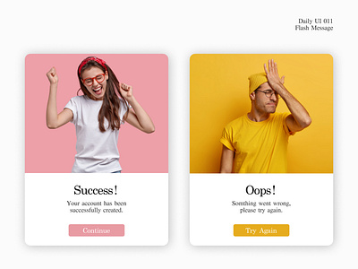 Daily UI 011 Flash Message