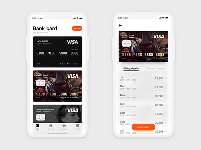 Shopping Mall in Mobile Wallet App，home. credit card wallet