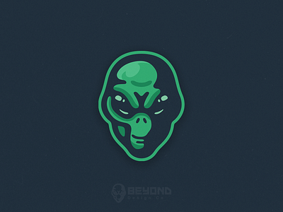 Beyond Design MascotLogo alien branding design illustration logo mascot ufo