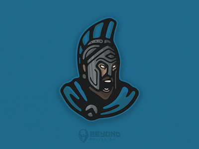 Spartans (Blue) MascotLogo branding design esport illustration logo mascot spartan warrior