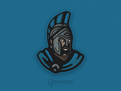 Spartans (Blue) MascotLogo