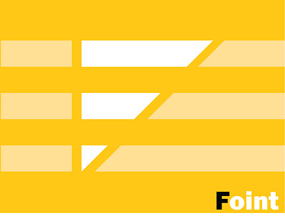 Foint Letter F branding business company design illustration logo minimal special unlimited vector