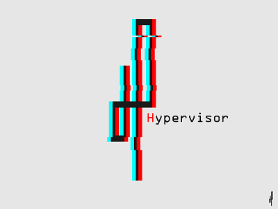 Hypervisor, Letter H /test/ branding company computer design illustration it logo minimal modern special vector