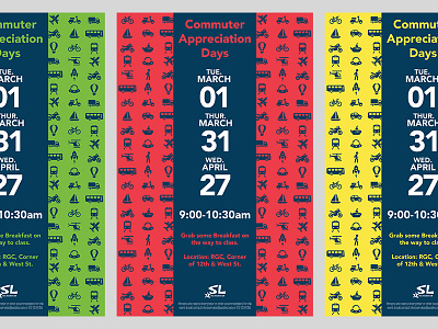 Commuter Appreciation Posters commuter icons poster