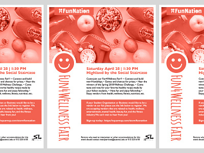 Fun4Wellness event exercise fitness flyer health