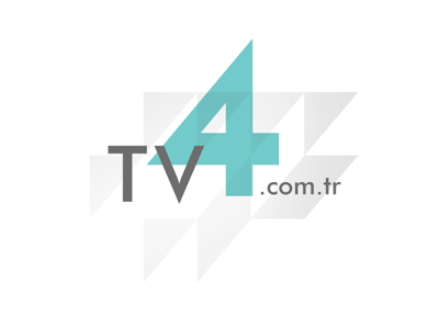 Tv 4 4 animation blue branding broadcast channel four identity identity system kanal letter logo network pattern proposal teal blue turkey turkish turkuaz