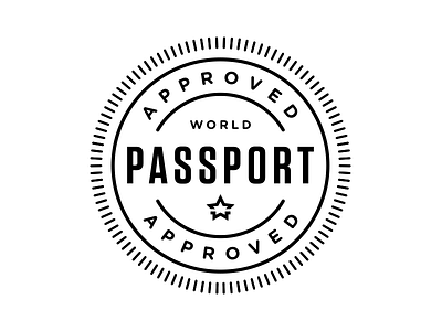 Approved World Passport badge bag camera logo passport seal stamp travel wunderpass