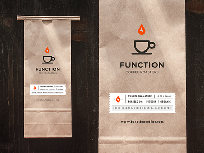 Function Coffee Bag bag branding coffee espresso florida iconography identity label logo miami packaging roasters