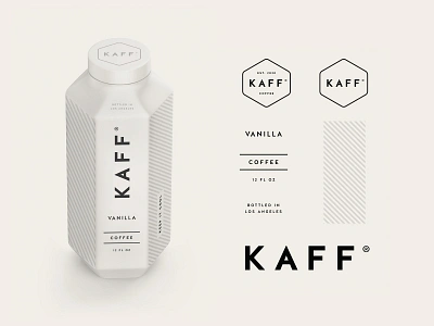 Kaff Coffee Branding & Packaging beverage branding coffee cold cold brew food identity logo packaging typography