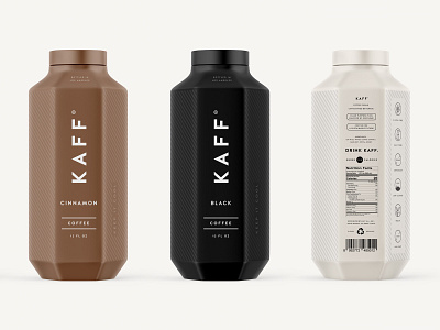 Kaff Coffee Bottles by Garage Design Studio on Dribbble