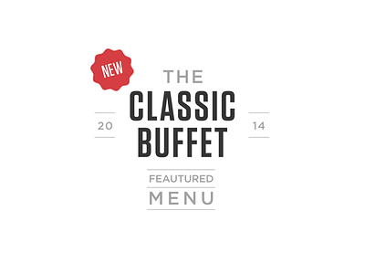 Classic Buffet Menu california catering interface internet signature ui ux web website